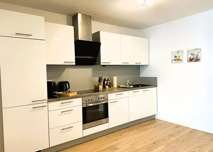 شقة Bohnapartments - Nordkap-suiten - Gratis Parkplatz - Moderner Neubau - Erdgeschoss - Fussbodenheizung