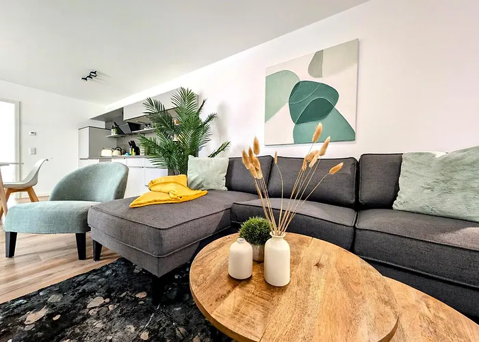 Bohnapartments - Nordkap-suiten - Gratis Parkplatz - Moderner Neubau - Erdgeschoss - Fussbodenheizung