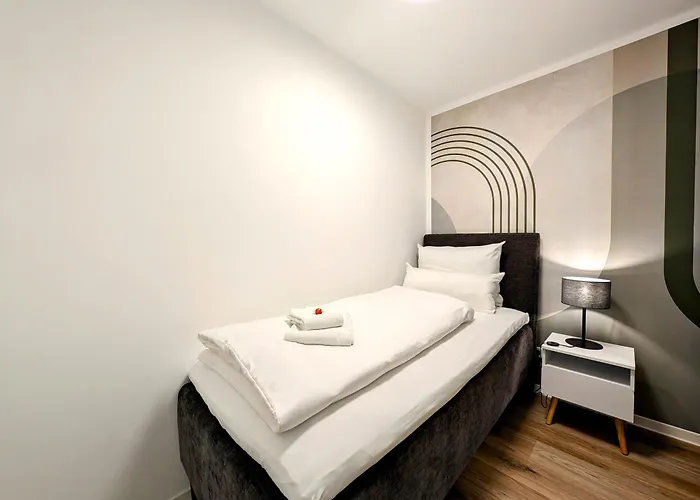 Apartmán Bohnapartments - Nordkap-suiten - Gratis Parkplatz - Moderner Neubau - Erdgeschoss - Fussbodenheizung Erfurt